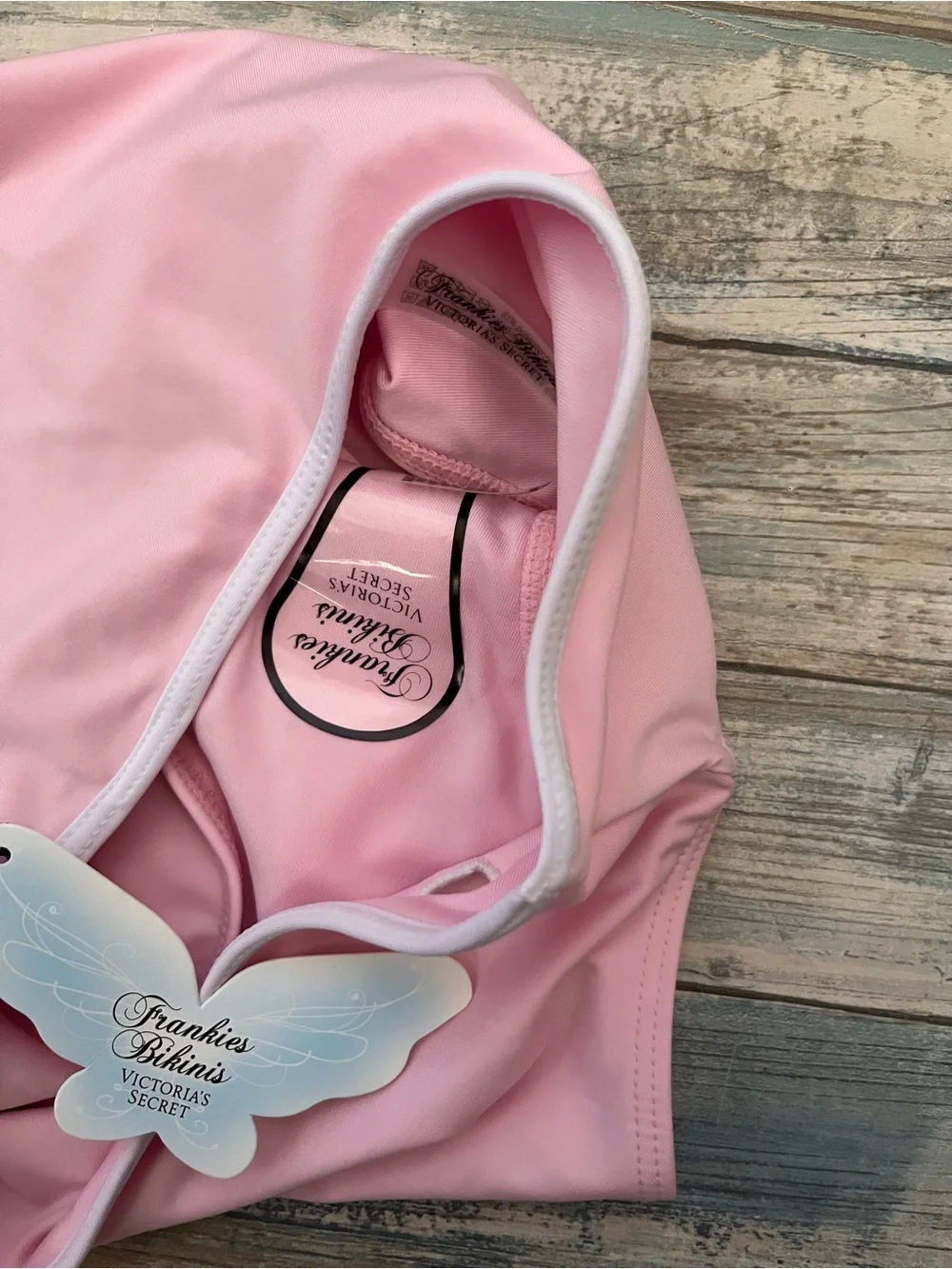 NWT Frankies Bikinis x Victoria’s Secret Pink Bikini Bottom Medium High Waist